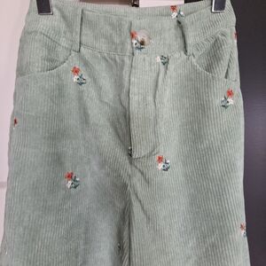Cider Mint Green Corduroy Pants